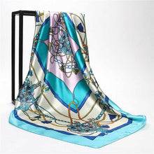 Load image into Gallery viewer, Silk Scarves for Women Print Satin Square Head