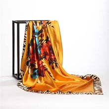 Load image into Gallery viewer, Silk Scarves for Women Print Satin Square Head