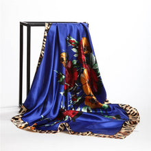 Load image into Gallery viewer, Silk Scarves for Women Print Satin Square Head