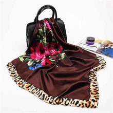 Load image into Gallery viewer, Silk Scarves for Women Print Satin Square Head