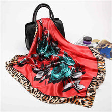 Load image into Gallery viewer, Silk Scarves for Women Print Satin Square Head