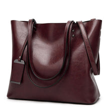 Load image into Gallery viewer, Soft Oil Wax PU Leather Handbag