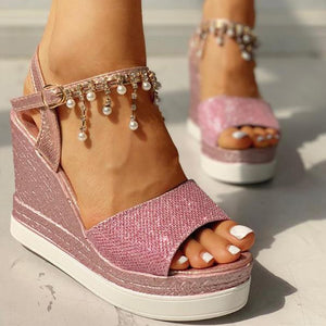 Summer Sandals Bead Studded
