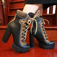 Load image into Gallery viewer, New Fashion Platform Ankle Boots
