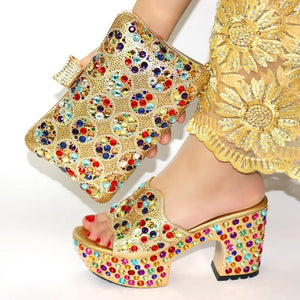 Black Color Matching Women Shoe and Bag