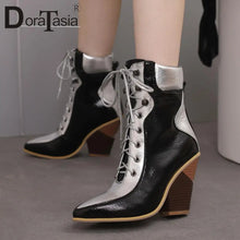 Load image into Gallery viewer, Pointed Toe Ankle Boots