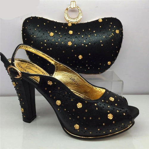 Summer Fashion Rhinestone Shoes And Bags