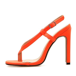 Summer Orange High Heel