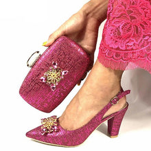 Load image into Gallery viewer, Fashionable Italian Shoes and Bag Set