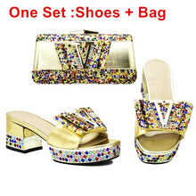 Load image into Gallery viewer, Red Color Party Italian Shoe with Matching Bag