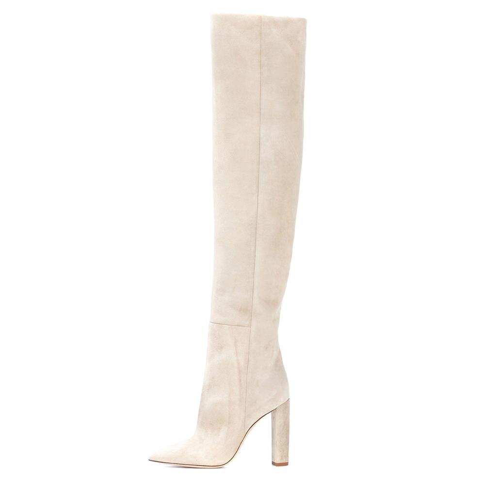 Faux Suede Over The Knee High