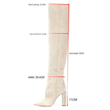 Load image into Gallery viewer, Faux Suede Over The Knee High