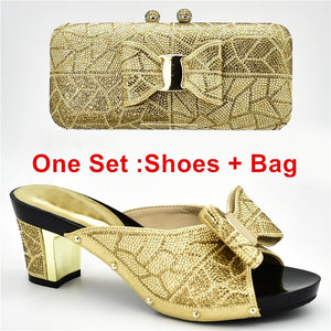 Italian Shoes with Matching Bag Set