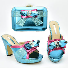 Load image into Gallery viewer, Rhinestone Women Shoes and Handbag Set