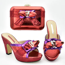 Load image into Gallery viewer, Rhinestone Women Shoes and Handbag Set