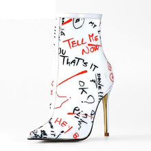 Load image into Gallery viewer, Graffiti Ankle Boots