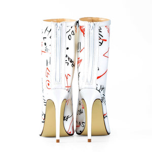 Graffiti Ankle Boots