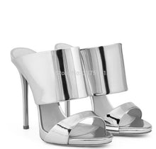 Load image into Gallery viewer, Rose Gold Platform Sandals - Patent