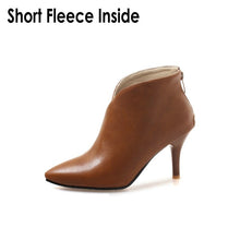 Load image into Gallery viewer, Pointed Toe V Cut  Woman Booties
