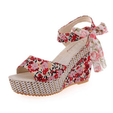 Load image into Gallery viewer, Women Summer Wedge Sandals