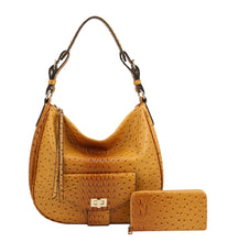 Load image into Gallery viewer, OSTRICH CROC SATCHEL - 2PC