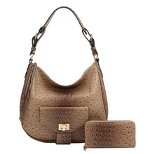 Load image into Gallery viewer, OSTRICH CROC SATCHEL - 2PC