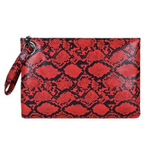 Load image into Gallery viewer, Snake Print Wristlet Clutch