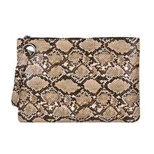 Load image into Gallery viewer, Snake Print Wristlet Clutch