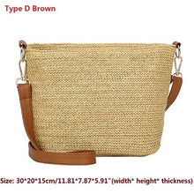 Load image into Gallery viewer, Vintage Bohemian Straw Bag