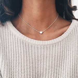 Dainty Circle Collier Jewelry Round Minimalist Chain Pendant Necklace