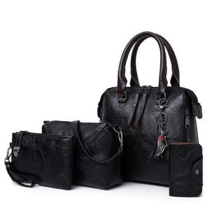 Luxury Brand 4 Psc/set Women's Handbags Large Capacity