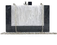 Load image into Gallery viewer, New Black and White Patchwork Acrylic Evening Bags
