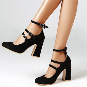 Woman High Heels Sandals Ankle Strap