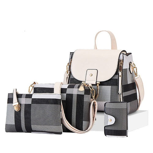 Designer Plaid Handbags Luxury Quality Leather