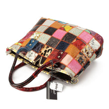 Load image into Gallery viewer, Women Genuine Leather Handbags Ladies Patchwork
