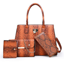 Load image into Gallery viewer, Women 4pc Handbag Set