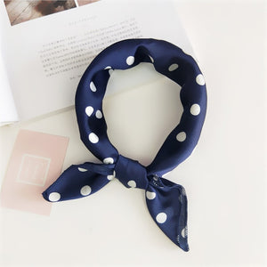 Square Scarf Hair Tie Band For Business Party Women