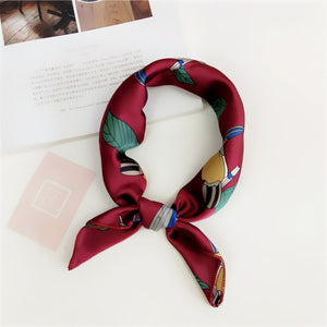 Square Scarf Hair Tie Band For Business Party Women