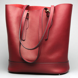 Large Capacity Women Shoulder Bags 100% Genuine Leather Handbag