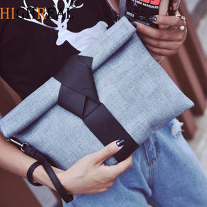 Women Day Clutches Bags Bow Leather