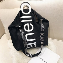 Load image into Gallery viewer, Big Bag Female New Canvas Women&#39;s Fashion Letters Portable Tote - Velvet