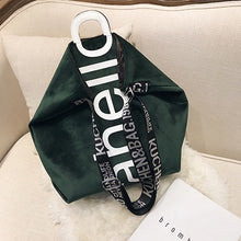 Load image into Gallery viewer, Big Bag Female New Canvas Women&#39;s Fashion Letters Portable Tote - Velvet