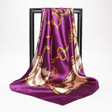 Load image into Gallery viewer, Silk Scarves for Women Print Satin Square Head